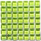 Crystal Glass LIME GREEN 10x10mm Tile Size, Swatch 100x100mm