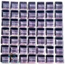 Crystal Glass DARK PURPLE 10x10mm Tile Size, Swatch 100x100mm