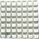 Crystal Glass WHITE 10x10mm Tile Size, Swatch 100x100mm