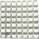 Crystal Glass WHITE 10x10mm Tile Size, Swatch 100x100mm
