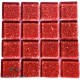 Glitter CHERRY RED 23X23mm Tile Size, Swatch 100x100mm