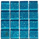 Glitter SKY BLUE 23X23mm Tile Size, Swatch 100x100mm