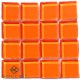 Crystal Glass TANGERINE 23x23mm Tile Size, Swatch 100x100mm