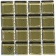 Crystal Glass OLIVE 23x23mm Tile Size, Swatch 100x100mm