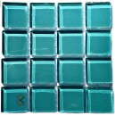 SEA GREEN Crystal Glass (Tile 23x23mm, Swatch 100x100mm)