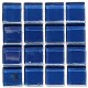 Crystal Glass MIDNIGHT BLUE 23x23mm Tile Size, Swatch 100x100mm