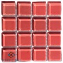 Crystal Glass ROSE 23x23mm Tile Size, Swatch 100x100mm