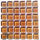Pearl CARAMEL15x15mm Tile Size, Swatch 100x100mm 