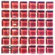 Pearl BURGUNDY 15x15mm Tile Size, Swatch 100x100mm 