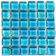 Pearl BABY BLUE 15x15mm Tile Size, Swatch 100x100mm 