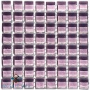 Crystal Glass LILAC 10x10mm Tile Size, Swatch 100x100mm