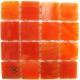 Tiffany Glass ORANGE Mix 20x20mm Tile Size, Swatch 107x107mm