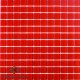 Crystal Glass CARDINAL RED  23x23 Tile Size, Full Sheet 300x300mm