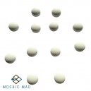 WHITE Small Round Ceramic Tiles  Packet  20g