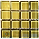 Crystal Glass NATURAL HESSIAN 23x23mm Tile Size, Swatch 100x100mm