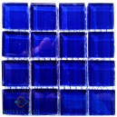 Crystal Glass ROYAL BLUE 23x23mm Tile Size, Swatch 100x100mm