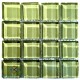 Crystal Glass SPRING GREEN 23x23mm Tile Size, Swatch 100x100mm