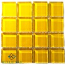 Crystal Glass SUNFLOWER 23x23mm  Tile Size, Swatch 100x100mm