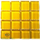Crystal Glass SUNFLOWER 23x23mm  Tile Size, Swatch 100x100mm