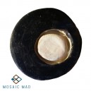 Mosaic Insert: Ceramic Circle in Circle Set -Black/White