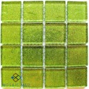 Glitter LIME 25X25 25X25mm Tile Size, Swatch 107x107mm