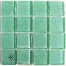 Glitter LIGHT GREEN 25X25mm Tile Size, Swatch 107x107mm
