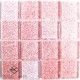 Glitter SOFT RED 25X25mm Tile Size, Swatch 107x107mm