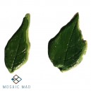 Mosaic Ceramic Insert Set: Leaves (2) -Green Medium