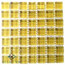 Crystal Glass DARK PALE YELLOW 12x12mm Tile Size, Swatch 95x95mm