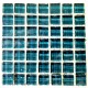 Crystal Glass TEAL 12x12mm Tile Size, Swatch 95x95mm