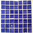 Crystal Glass NAVY BLUE 12x12mm, Swatch 12x12mm