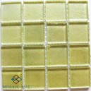 Metallic LEMON YELLOW/CREAM 25x25mm Tile Size, Swatch 107x107mm
