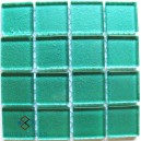 Metallic SEA GREEN 25X25mm Tile Size, Swatch 107x107mm