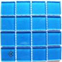 Metallic BRIGHT BLUE 25X25mm Tile Size, Swatch 107x107mm