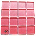 Metallic PINK 25X25mm Tile Size, Swatch 107x107mm