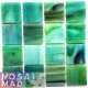 TEAL/GREEN Mix Tiffany Glass