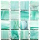 TURQUOISE/TEAL/WHITE Mix Tiffany Glass