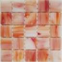 CREAM/BURGUNDY Mix Tiffany Glass