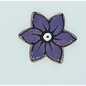 STAR FLOWER - AMETHYST Medium Ceramic Glazed Insert