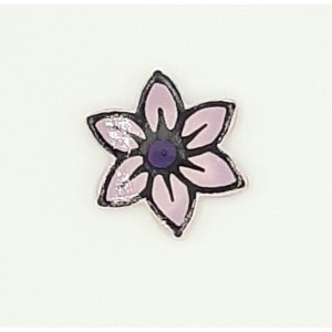 STAR FLOWER - LAVENDER Medium Ceramic Glazed Insert