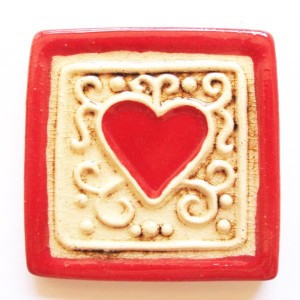 HEART - RED WITH FRAME