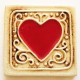 HEART - RED WITHOUT FRAME Medium Stamp Deco Tile 