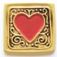 HEART - PINK NO FRAME Ceramic Stamp Deco Tile