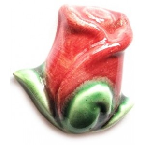 3-D Rosebud : Red