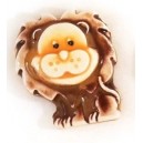 Lion : Brown Ceramic Glazed Insert