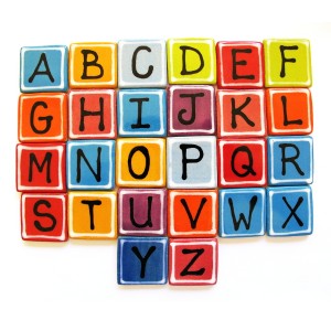 F : Letter Tile - Large Ceramic Insert﻿﻿﻿﻿ 