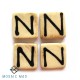 Medium Ceramic Letter Stone Tile -A