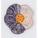 Viola Flower Glazed Ceramic Insert