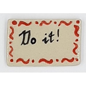 DO IT! with RED Border Glazed Ceramic Tile