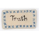 TRUTH with BLUE Border Glazed Ceramic Tile